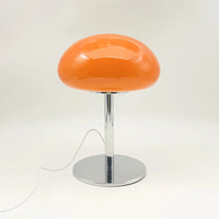 Lampe nuage en verre à dôme sur pied chromé, USB, 3 teintes