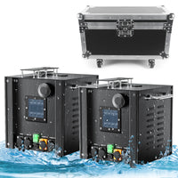 Lot de 2 machines à étincelles froides 750 W IP23, flight case