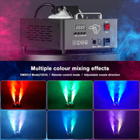 Machine à fumée verticale 2000 W – panneau de commande et brume en six couleurs