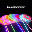 Ruban LED COB ultrafin de 2 à 10 mm, 11 couleurs, 12 ou 24 V, 5 m