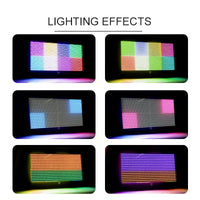 Stroboscope LED RGB – effets de couleurs par zones