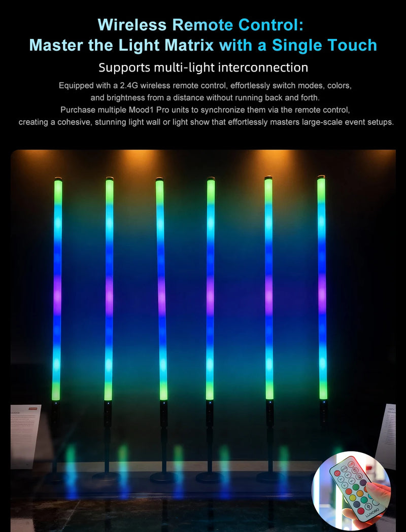 Tube LED RGB rechargeable 90 cm – vue 14