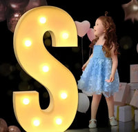 Lettre lumineuse géante à remplir de ballons, A à Z et &, 70, 100 ou 120 cm