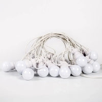 Guirlande guinguette G50 LED extérieur connectable – guirlande à câble blanc en rouleau