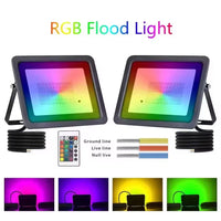Projecteur LED extérieur RGB IP66 avec télécommande, 30, 50 ou 100 W