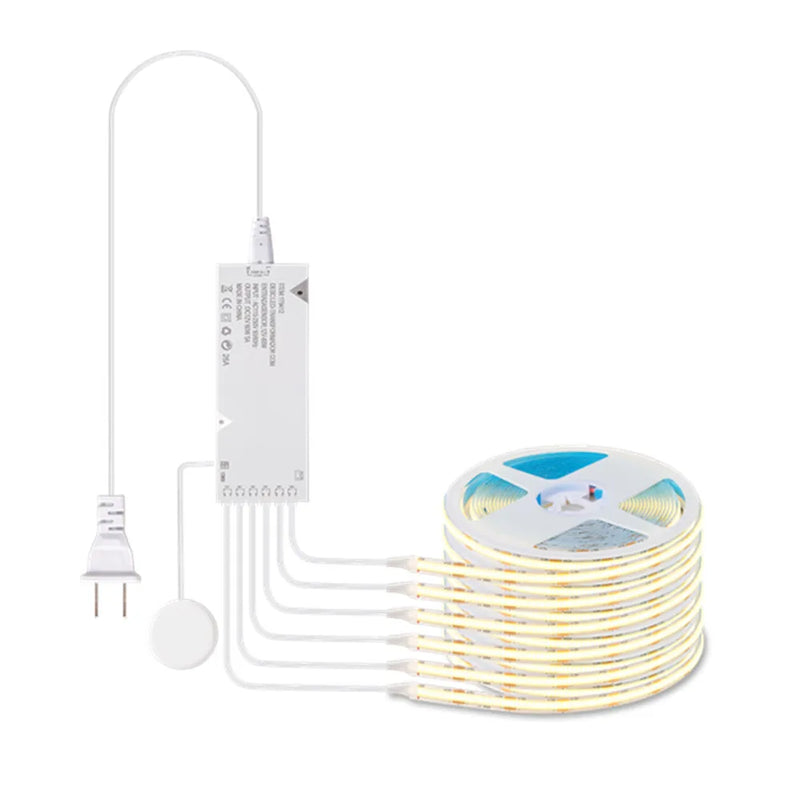 Ruban LED COB sous armoire – kit de plusieurs rubans avec boîtier et capteur