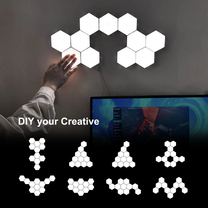 Panneaux LED hexagonaux tactiles – vue 6