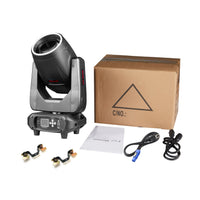 Lyre beam 14R 290 W à lampe – lyre avec son carton, son cordon et ses accessoires