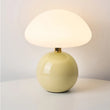 Lampe champignon en céramique, abat-jour verre ou plastique, G9, 22 cm