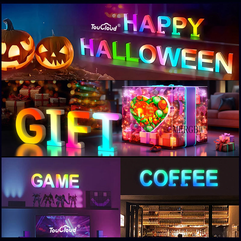 Lettres lumineuses LED RGB 15 cm – vue 14