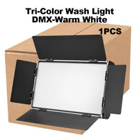 Lumière douce tricolore 200 W DMX, 3200-6200 K, pour studio, vidéo et scène, 1 ou 2 projecteurs