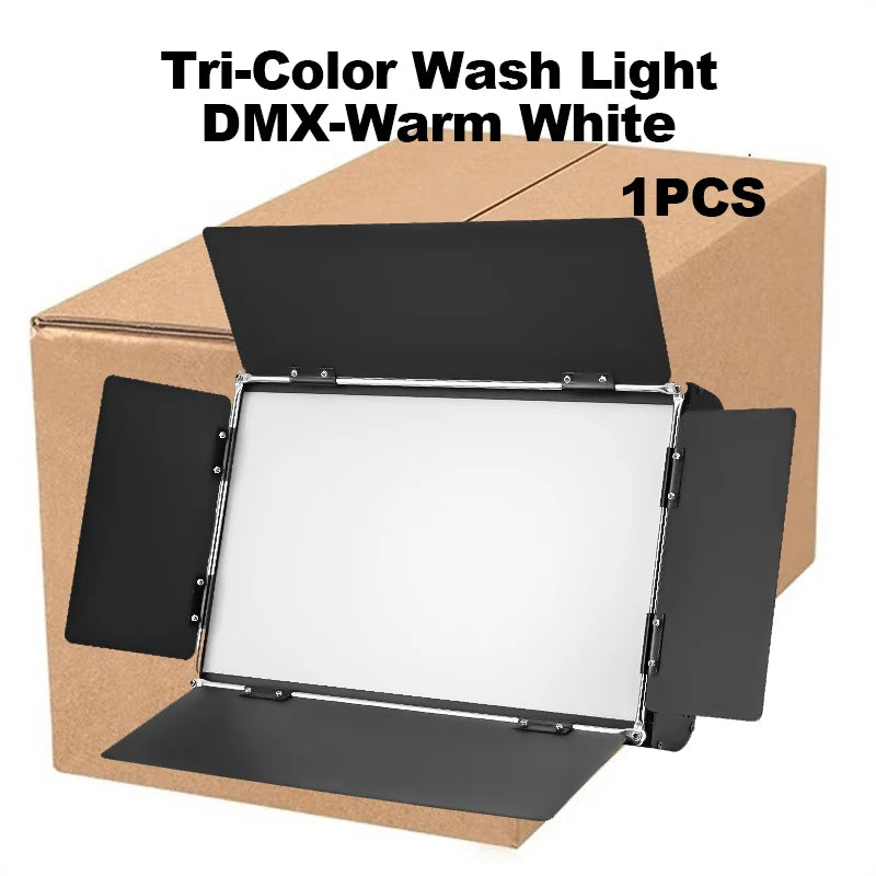 Lumière douce tricolore 200 W DMX, 3200-6200 K, pour studio, vidéo et scène, 1 ou 2 projecteurs