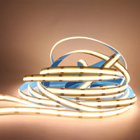 Ruban LED COB CCT 5 m, 608 LED/m, 12 ou 24 V, blanc réglable