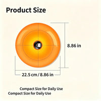 Lampe d'ambiance beignet orange – dimensions : 22,5 cm de diamètre