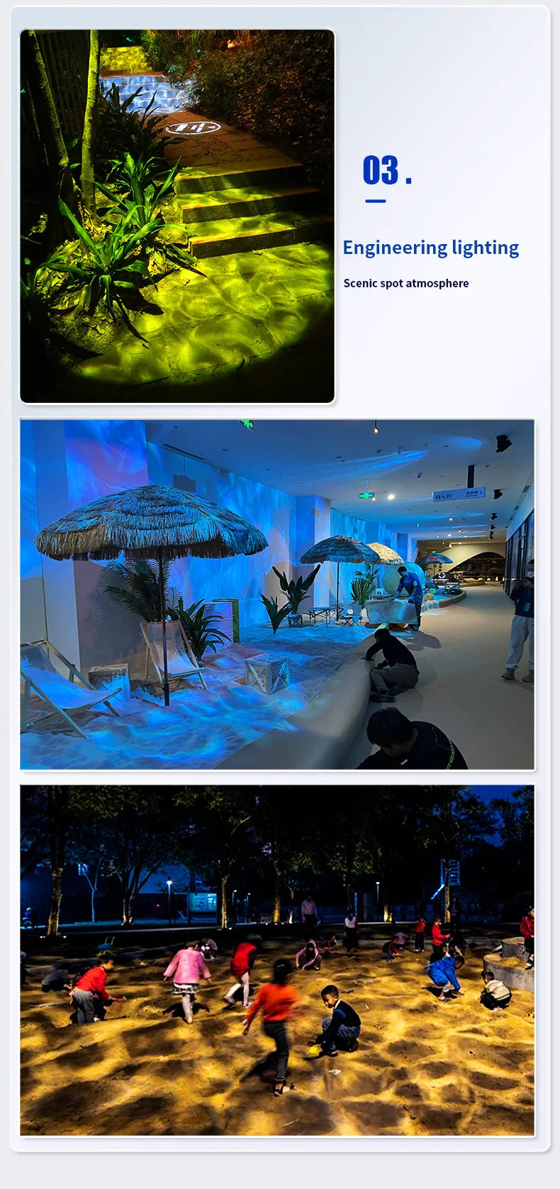 Projecteur effet vagues d'eau LED IP67 – vue 23