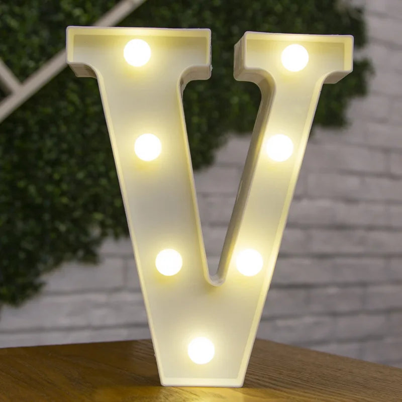 Lettres et chiffres lumineux LED à piles – vue 44
