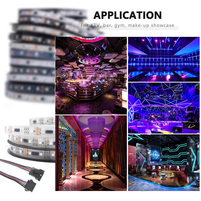 Ruban LED adressable DMX512 – utilisations en bar, club, salle de sport et vitrine