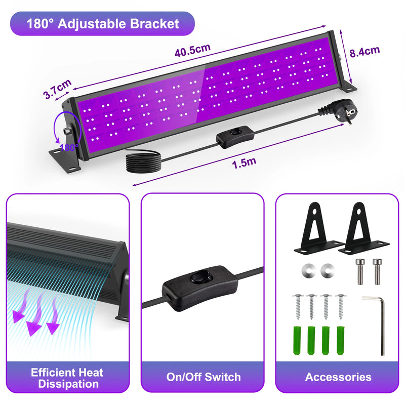 Lumière noire UV LED – vue 11