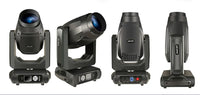 Lyre LED CMY 500 W – vues de face, de trois quarts et de profil