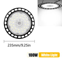 Cloche LED industrielle UFO 50 à 300 W, IP66, 6000 K ou 4000 K