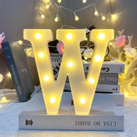 Lettre lumineuse LED 16 cm à piles, A à Z, esperluette et cœur rouge