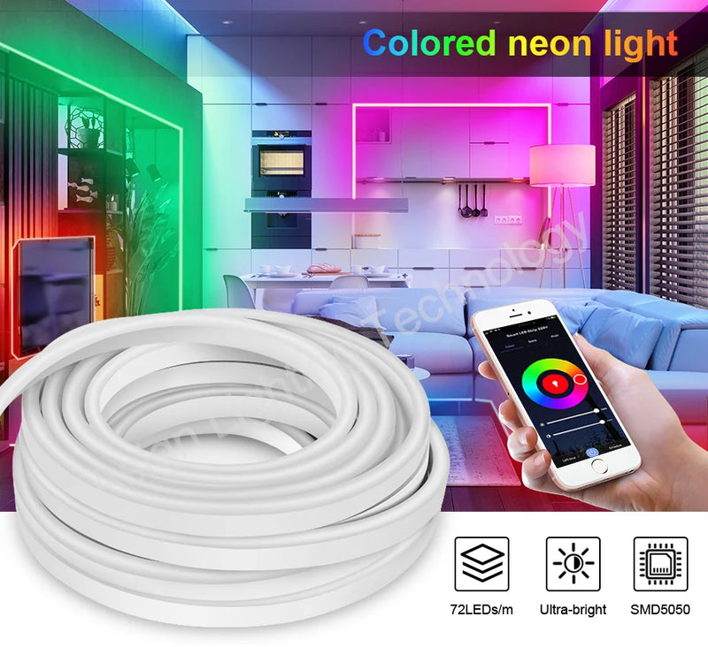 Ruban néon LED RGB 220 V – vue 16