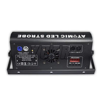 Stroboscope LED DMX 200 W, 48 zones RGB et 8 zones blanches