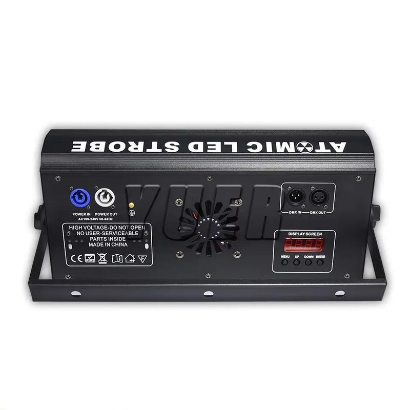 Stroboscope LED DMX 200 W, 48 zones RGB et 8 zones blanches