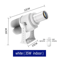 Projecteur gobo personnalisé IP67 rotatif, noir ou blanc, 35 à 100 W