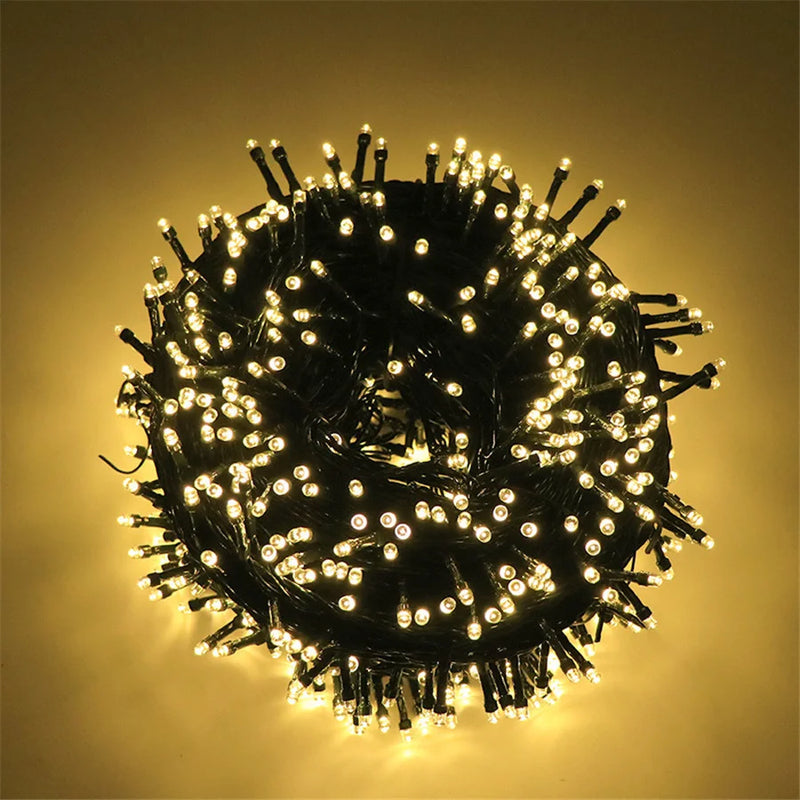 Guirlande lumineuse extérieur câble vert foncé – vue 3