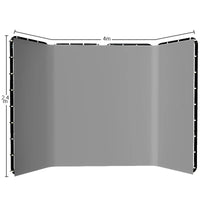 Kit studio photo à la pièce : 4 kits softbox et 4 cadres de fond de 2,4 x 4 m, 12 articles