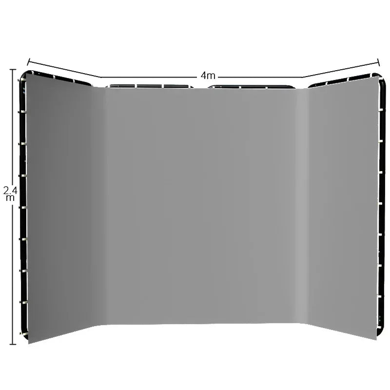 Kit studio photo à la pièce : 4 kits softbox et 4 cadres de fond de 2,4 x 4 m, 12 articles