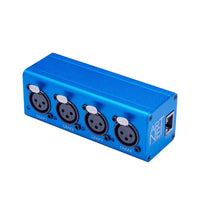 Contrôleur DMX Art-Net – barre compacte bleue à 4 sorties DMX