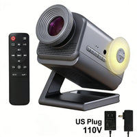 Projecteur d'étoiles holographique 3D – projecteur gris argent avec télécommande et adaptateur secteur américain