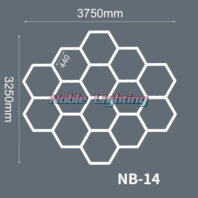 Éclairage LED nid d'abeille – vue 18