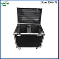 Lyres beam 7R 230 W – flight case à deux compartiments, ouvert