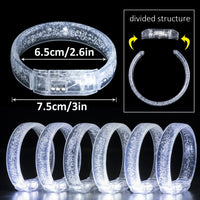 Lots de lunettes, bracelets et bagues lumineux LED blancs pour mariage, de 20 à 50 pièces
