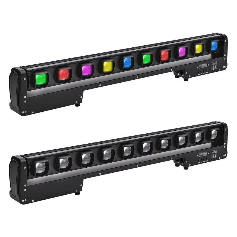 Barre LED à tête mobile 10 faisceaux de 15 W, 99 cm, DMX, à l'unité ou par lot