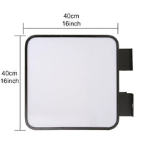 Enseigne drapeau rectangulaire – cotes du format 40 x 40 cm