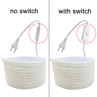 Bande LED COB 220 V – versions sans et avec interrupteur sur le câble