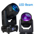 Lyre LED beam 150 W à faisceau de 2,2°, 12 gobos, DMX 16 canaux, à l'unité ou par 2