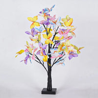 Arbre lumineux bonsaï – modèle papillons multicolores