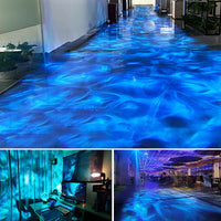 Projecteur effet vagues d'eau LED IP67, 40 à 160 W, 9 couleurs