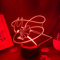 Lampe 3D Hornet – lumière rouge sur socle noir