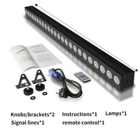 Rampe LED murale 24 x 12 W – contenu de la boîte et dimensions