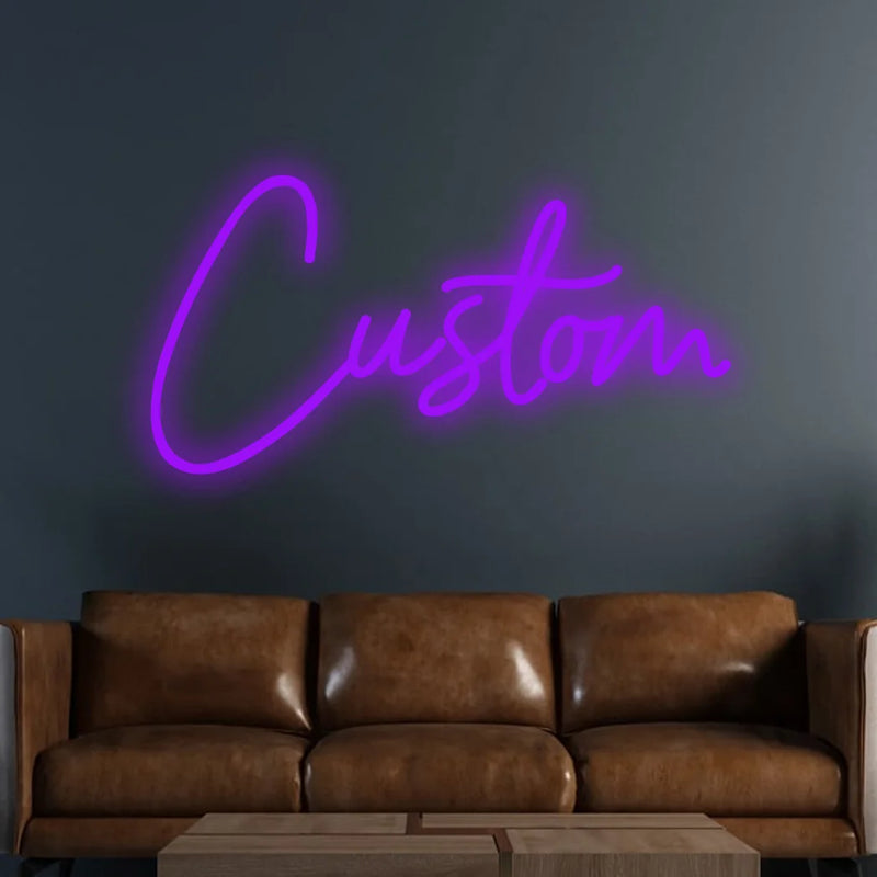Néon LED personnalisé prénom pour chambre d'enfant, USB, 25 à 55 cm