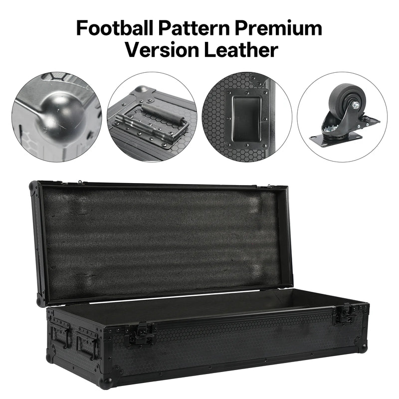 Flight case à roulettes pour 4 projecteurs, 4 compartiments, 102,5 cm