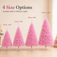 Sapin de Noël rose en PVC – vue 22