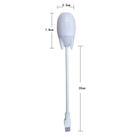 Mini projecteur d'étoiles USB à tête ogive – dimensions de la lampe : tête de 7,8 cm, câble de 20 cm