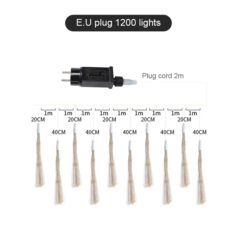Guirlande lumineuse effet feu d'artifice – vue 20